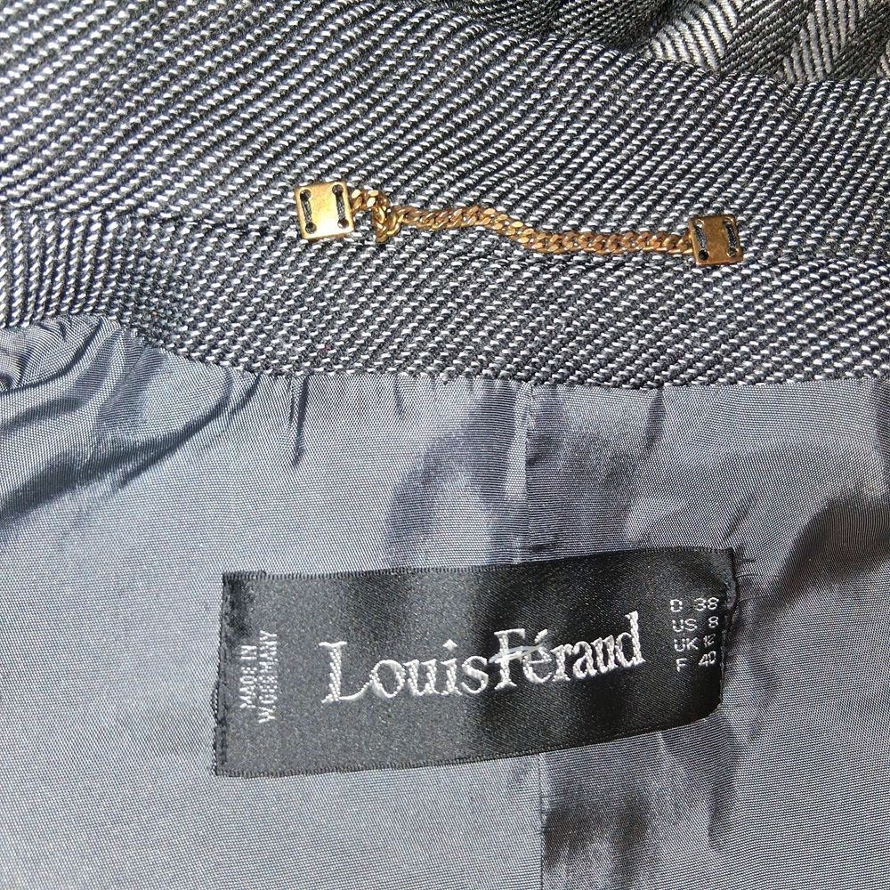 Louis Feraud Gray 2 Piece Jacket & Midi Skirt Set Size 8 - Picture 16 of 16